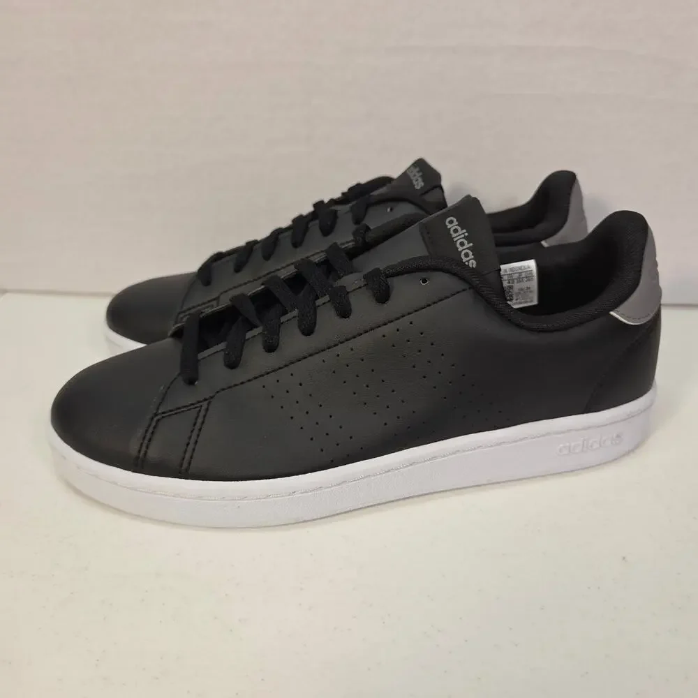 Adidas Advantage Base 2.0 Black White Cloudfoam Sneakers Shoes Mens US 8.5 NWOT